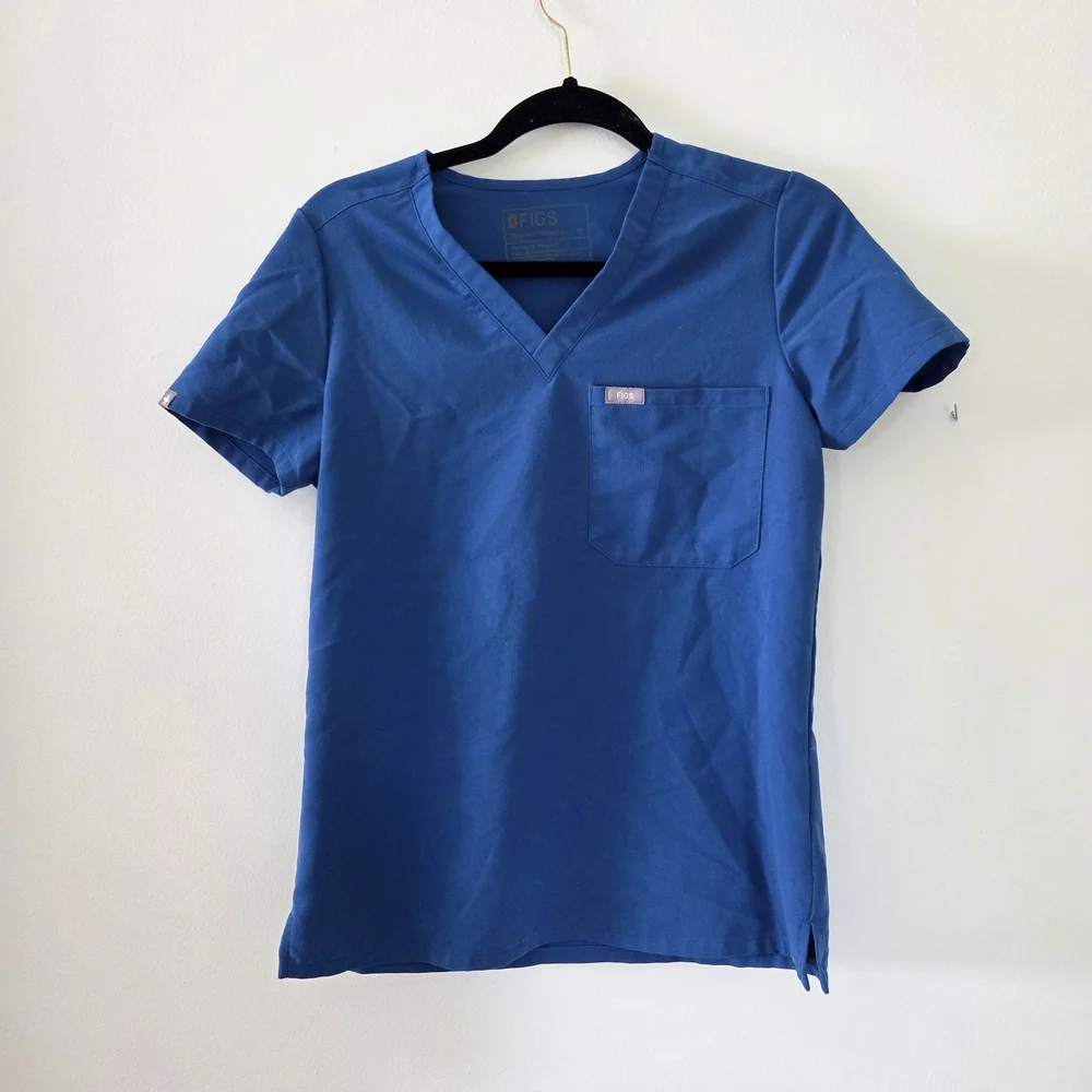 Figs | Tops | Royal Blue Figs Catrina One Pocket Womens Scrub Top ...